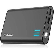 Jackery Portable Charger Giant+ 12000mAh Power Outdoors Dual USB Output Battery Pack Travel Backup Power Bank with Em...