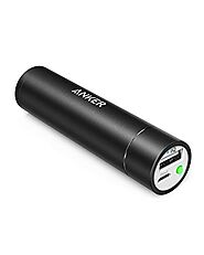 Anker PowerCore+ Mini, 3350mAh Lipstick-Sized Portable Charger (Premium Aluminum Power Bank), One of The Most Compact...
