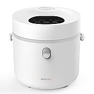 Mishcdea Small Rice Cooker, Personal Size Cooker, Multi Food Steamer, 24 Hours Preset，Portable Rice Cooker 3 Cups (Un...