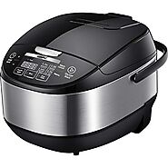 COMFEE' 5.2Qt Asian Style Programmable All-in-1 Multi Cooker, Rice Cooker, Slow Cooker, Steamer, Sauté, Yogurt Maker,...