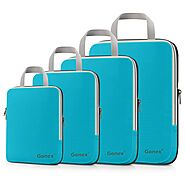 Gonex Compression Packing Cubes Extensible Organizer Bags for Travel Suitcase Organization Set of 4 Bags- Buy Online ...