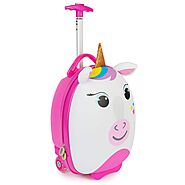 Tiny Trekker Kids Luggage Travel Suitcase Carry On Cabin Bag Holiday Pull Along Trolley Lighweight Wheeled Holdall 17...