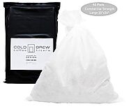 Modern By Design 50 Pack of Large 20" x 24" Commercial Cold Brew Coffee Filter, Disposable Mesh Brewing Sock for Conc...