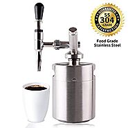 Coffee Maker Home Keg Kit System Nitro Cold Brew Coffee Maker 64 Oz Stainless Steel Homebrew Nitrogen Infuser 2 L Keg...