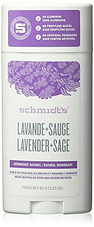 Schmidt's Deodorant Stick, Lavender + Sage, 3.25 Ounce
