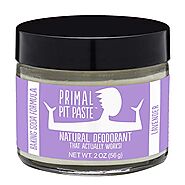 Primal Pit Paste All-Natural Deodorant - Aluminum & Paraben Free - Lavender Deodorant Jar