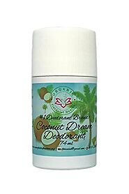 Organic Fields of Heather Coconut Dream Organic & Natural Deodorant with Botanically Infused Ingredients, 2.5 fl. Oz