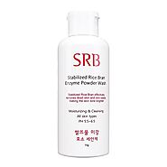 Korean Beauty (SRB) Rice Bran Enzyme Powder Face Wash and Scrub, Cleanses, Exfoliates, Brightens - 70 grams