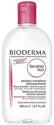 Bioderma Sensibio H2O Soothing Micellar Cleansing Water and Makeup Removing Solution for Sensitive Skin, Face and Eyes