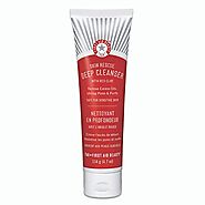 First Aid Beauty Skin Rescue Deep Cleanser: Gentle Facial Cleanser & Makeup Remover with Red Clay. Perfect for Combin...