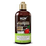 WOW Apple Cider Vinegar Shampoo - Reduce Dandruff, Frizz, Split Ends- DHT Blockers For Hair Loss - Clean Scalp & Boos...