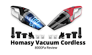 Homasy Portable Handheld Vacuum Cleaner 8000Pa Review
