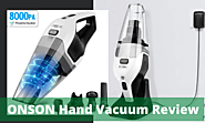 ONSON Hand Vacuum Cleaner With 14.8V Li-ion Battery Review