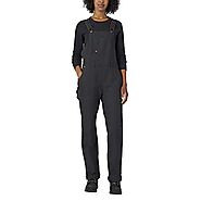 Dickies Women's Duck Double Front Bib Overalls, Rinsed Black, Small