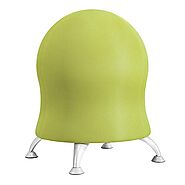 Safco Products Zenergy Ball Chair, Grass, Low Profile, Active Seating