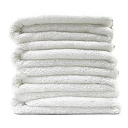 Polyte Quick Dry Lint Free Microfiber Bath Towel, 57 x 30 in, Set of 4 (White)