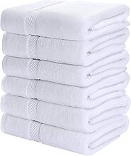 Utopia Towels Medium Cotton Towels, White, 24 x 48 Inches Towels for Pool, Spa, and Gym Lightweight and Highly Absorb...