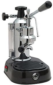 La Pavoni EPBB-8 Europiccola 8-Cup Lever Style Espresso Machine, Black Base