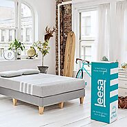 Leesa Original Bed-in-a-Box, three premium foam layers Mattress, Queen, Gray & White