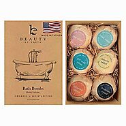 Bath Bombs Gift Set - 6 Large with Organic Shea Butter, Made in USA, Best Christmas & Birthday Gifts for Women, Bath ...