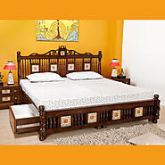 Refresh your home with beautiful original teak wood beds from Aakriti Art Creations. Shop now and save!