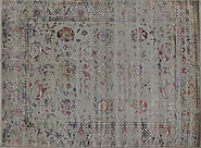 Buy 9x12 Contemporary Rugs MR022393 Grey / Multi Fine Hand Knotted Wool Area Rug | Monarch Rugs