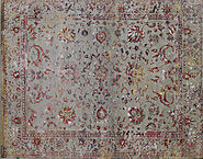 Buy 8x10 Contemporary Rugs Grey / Multi Fine Hand Knotted Wool Area Rug MR022392 | Monarch Rugs