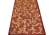 Buy 4x6 Contemporary Rugs Rust Fine Hand Knotted Wool Area Rug - MR7528 | Monarch Rugs