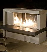 Modern Manhattan Outdoor Gas Fireplace