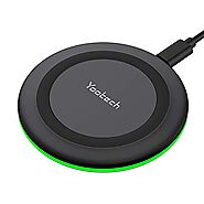 Yootech Wireless Charger,Qi-Certified 10W Max Fast Wireless Charging Pad Compatible with iPhone SE 2020/11/11 Pro/11 ...