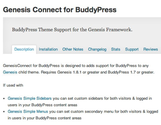 Genesis Connect for BuddyPress