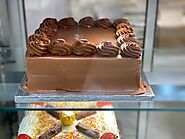 Full chocolate square cake