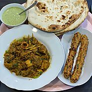 Chicken Seekh kebab and Lamb karahi | Yaadgaar East London