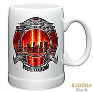 Tribute High Honor Red Firefighter - Set Of 2 - Large Coffee Mugs - St – Casaba Shop