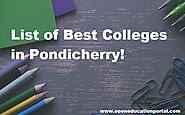Best Colleges in Pondicherry | List of Best Colleges in Pondicherry