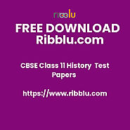 CBSE Test Papers for Class 11 History