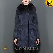 Fur Shearling Winter Coat CW605507 - cwmalls.com
