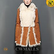 Denver Fur Trimmed Shearling Coat CW605512