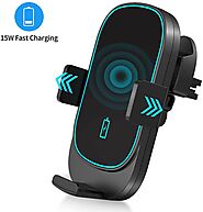 15W Wireless Charging Pad For Car IR Sensor Auto Clamping （Much Better Than You Think）