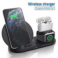 3 in 1 Wireless Charging Station for Watch,Airpads Pro,10W Widely Compatible(The Best Value)