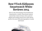 Best VTech Kidizoom Smartwatch White Reviews 2014