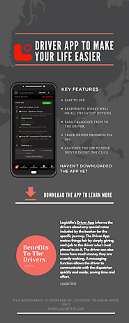Driver App to make your life easier – Infographic by Logistifie