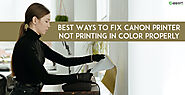 Best Ways to Fix Canon Printer Not Printing in Color Properly