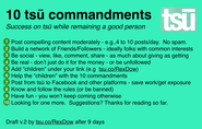 Follow the "ten commandments"
