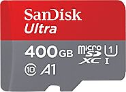 SanDisk 400GB Ultra microSDXC UHS-I Memory Card with Adapter - 100MB/s, C10, U1, Full HD, A1, Micro SD Card - SDSQUAR...