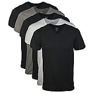 Gildan Men's V-Neck T-Shirts 5 Pack, Mul- Buy Online in Great Britain at Desertcart