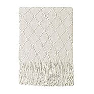 Bourina Beige Throw Blanket - $16.31 {originally $24.69}