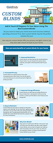 Custom Blinds Vancouver