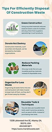 Tips For Efficiently Disposal Of Construction Waste