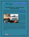 Cargo Shipping Services – Import and Export Anything Worldwide